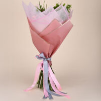 Teal Pink Rose Bouquet with red roses, pink roses, peach roses, teal wrap, soft pink inner paper, and pink ribbon by Rapid Petals by Yashken Fresh