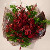 Crimson Orchid Charm
