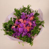 Purple Pink Garden Bouquet