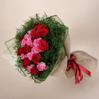 Red Pink Rose Garden